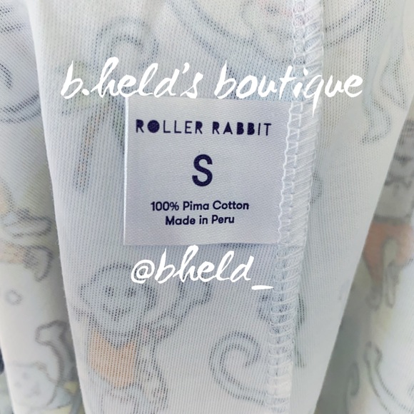 Roller Rabbit Palm Beach Monkey Polo Pajamas in Multi Monkey Sz Small S New NWT - Picture 11 of 16